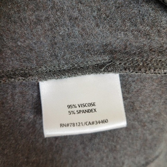 Eileen Fisher Womens Long Sleeve Jersey Knit Knee Length Dress Size XS Gray - Picture 4 of 5